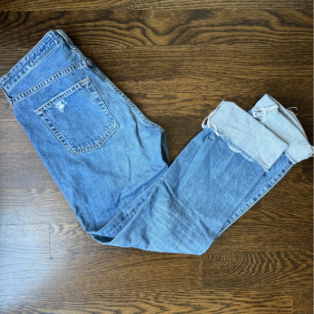 Ag Adriano Goldschmied Blue Boyfriend Jeans Classic Style